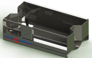 Tyvek roll stock tubing dispenser/ cutter with roll holder - origami style