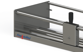 Tyvek roll stock tubing dispenser/ cutter with roll holder - tubing style